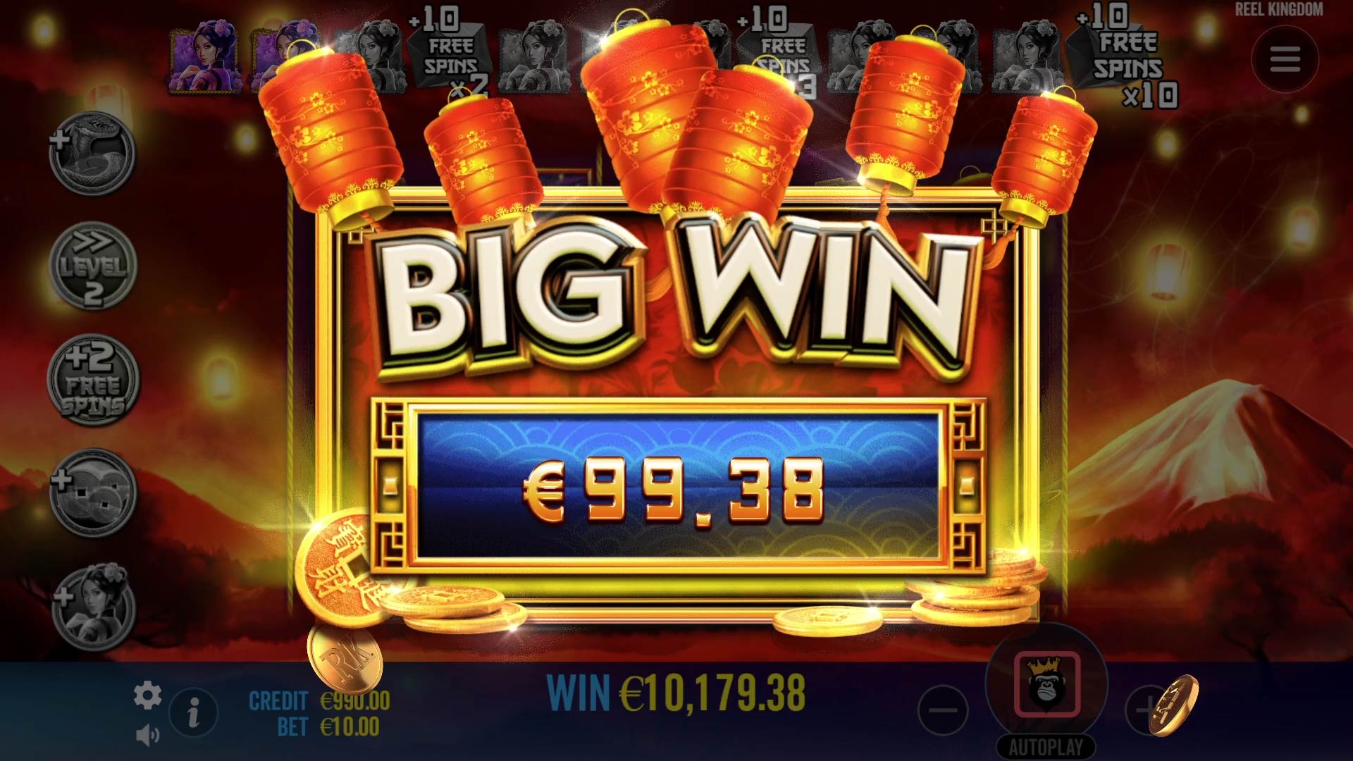 Floating Dragon - Year of the Snake - screenshot with slot description 3